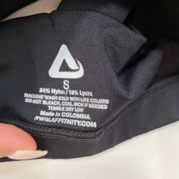Affitnity One Shoulder Black Sports Bra Size Small - Picture 3 of 5